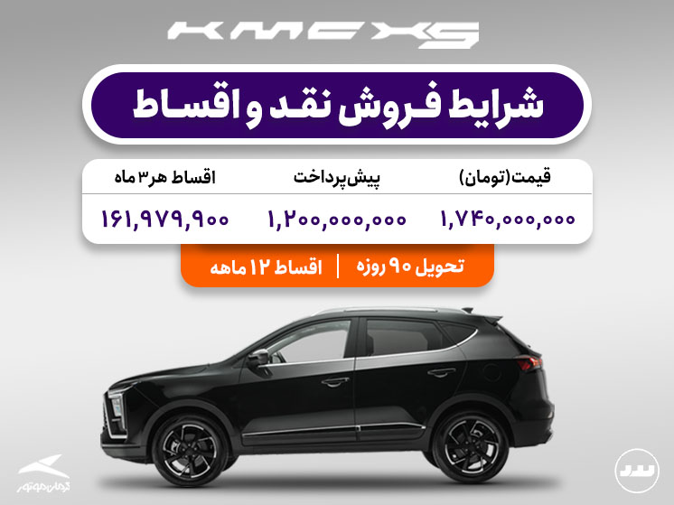 شرایط فروش فعال KMC x5
